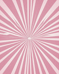 Retro Pink Sunburst Radiation Rug