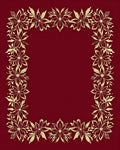 Golden Petal Leafed Border Rug