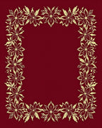 Golden Petal Leafed Border Rug
