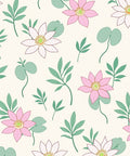 Pink Lavender Floral Leaf Sprig Rug