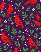 Red Cardinal Emerald Foliage Harmony Rug