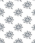Chic Gray Snowflake Repeat Rug