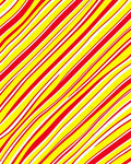 Bold Red Yellow Wavy Stripes Rug