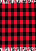 Rustic Red and Black Buffalo Check Rug