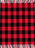 Rustic Red and Black Buffalo Check Rug