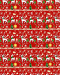Red White Green Woodland Holiday Repeat Rug