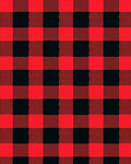Bold Red Black Checkered Plaid Rug