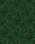 Emerald Green Lush Tropical Leaves Rug