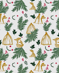 Gilded Foliage Holly Berry Branches Rug