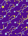 Cosmic Yellow and Blue Starry Swirl Rug