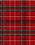 Classic Red Black White Plaid Rug