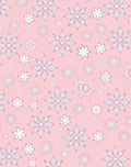 Soft Pink Star Flower Medley Rug