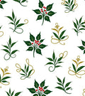 Emerald Holly Berry Vine Garland Rug