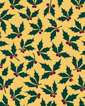 Golden Yellow Holly Berry Autumn Rug