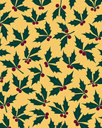 Golden Yellow Holly Berry Autumn Rug