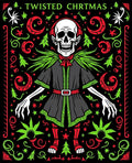 Gothic Skeleton Christmas Skull Medley Rug