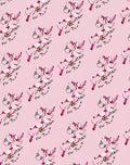 Whimsical Pink Unicorn Meadow Sketch Rug