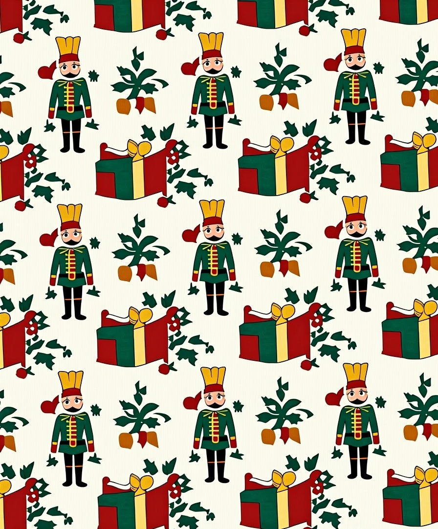 Festive Nutcracker Gifts and Holly Rug