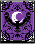Purple Raven Moon Stars Swirls Rug