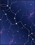 Cosmic White Constellation Galaxy Rug