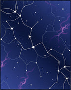 Cosmic White Constellation Galaxy Rug