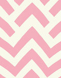 Chic Pink Chevron Stripe Rug
