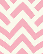 Chic Pink Chevron Stripe Rug