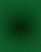Radiating Emerald Green Starburst Rug