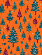 Evergreen Forest Teal Burgundy Rug