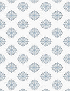 Blue Medallion Floral Art Deco Rug