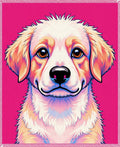 Vibrant Dog Portrait Pop Art Rug