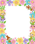 Whimsical Floral Sprites Meadow Rug