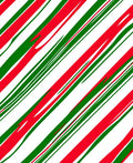 Red Green Diagonal Candy Cane Swirls Rug
