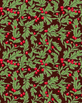 Evergreen Berry Garland Red Rug