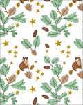 Cute Animals Green Pine Stars Rug