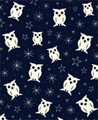 Cream Owl Starry Night Rug