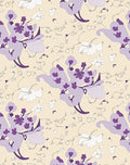 Lavender Floral Abstract Branch Rug
