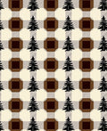 Brown Cream Buffalo Tree Checks Rug