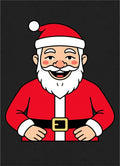 Jolly Red Santa Character Portrait Rug