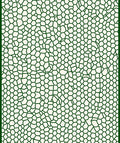 Organic Green Honeycomb Network Rug