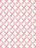 Coral Lattice Crest Rug