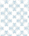 Delicate Blue Rococo Floral Medallion Rug