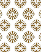 Ornate Brown Medallion Symmetry Rug