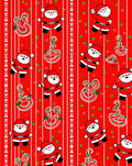 Jolly Santa Claus Red Stripe Holiday Rug