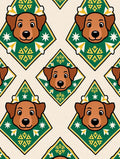 Friendly Brown Dog Diamond Art Rug
