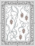 Art Nouveau Vine And Orb Border Rug