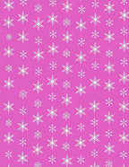 Pink Snowflake Winter Wonderland Rug