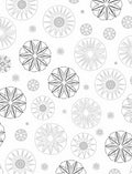 Monochromatic Radial Bloom Scatter Rug