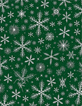 White Snowflake Scatter Green Blanket Rug