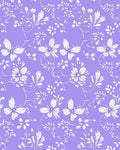 Delicate Lilac Floral Butterfly Vine Rug